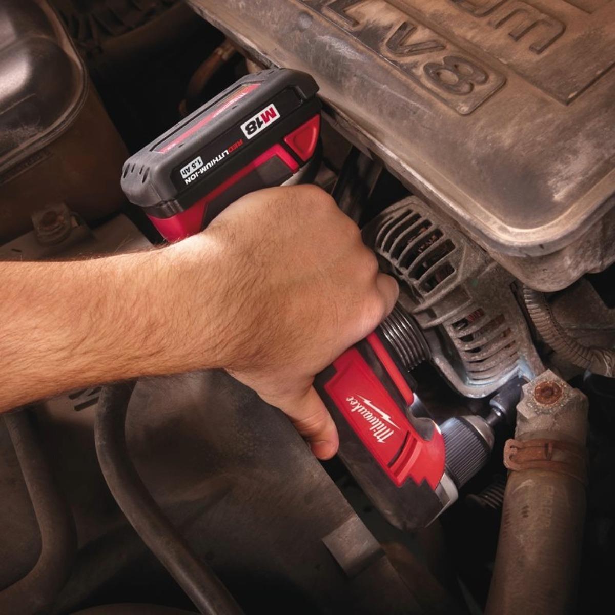 Milwaukee M18C18RAD-0 18V Compact Right Angle Drill with 1 x 5.5Ah Battery & Charger