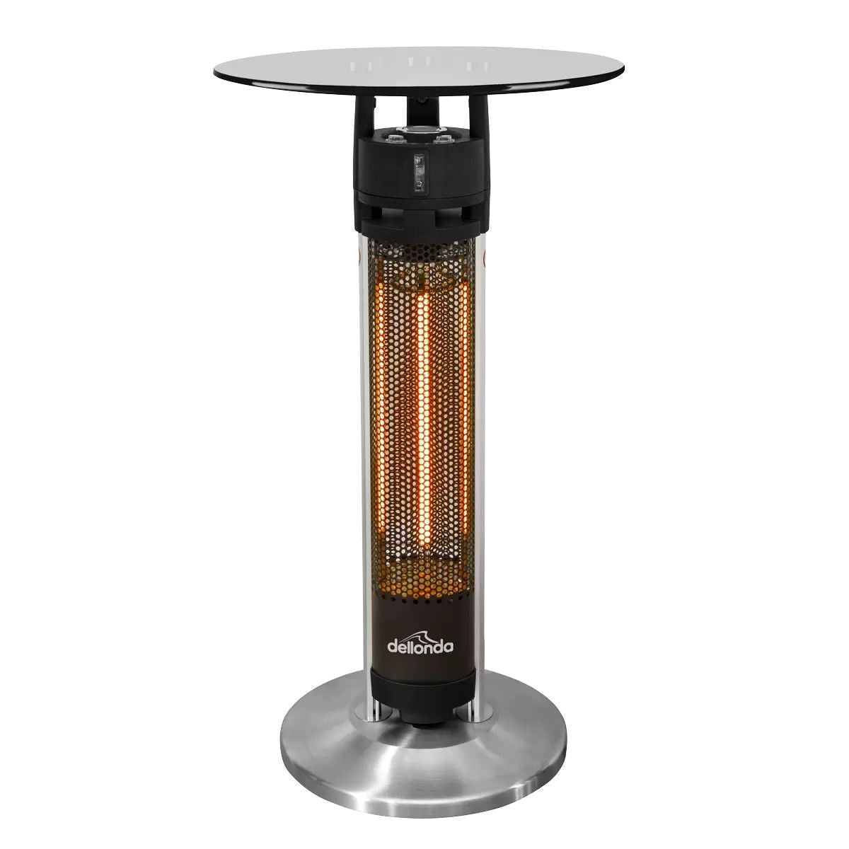 Sealey DG63 Dellonda Bistro Table with 1600W Heater Black/Stainless Steel