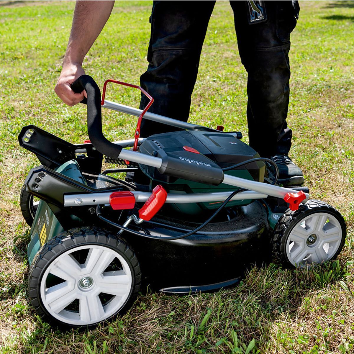 Metabo RM 36-18 LTX BL 46 36V Brushless 46cm Lawn Mower with 2 x 2.0Ah Battery & Charger