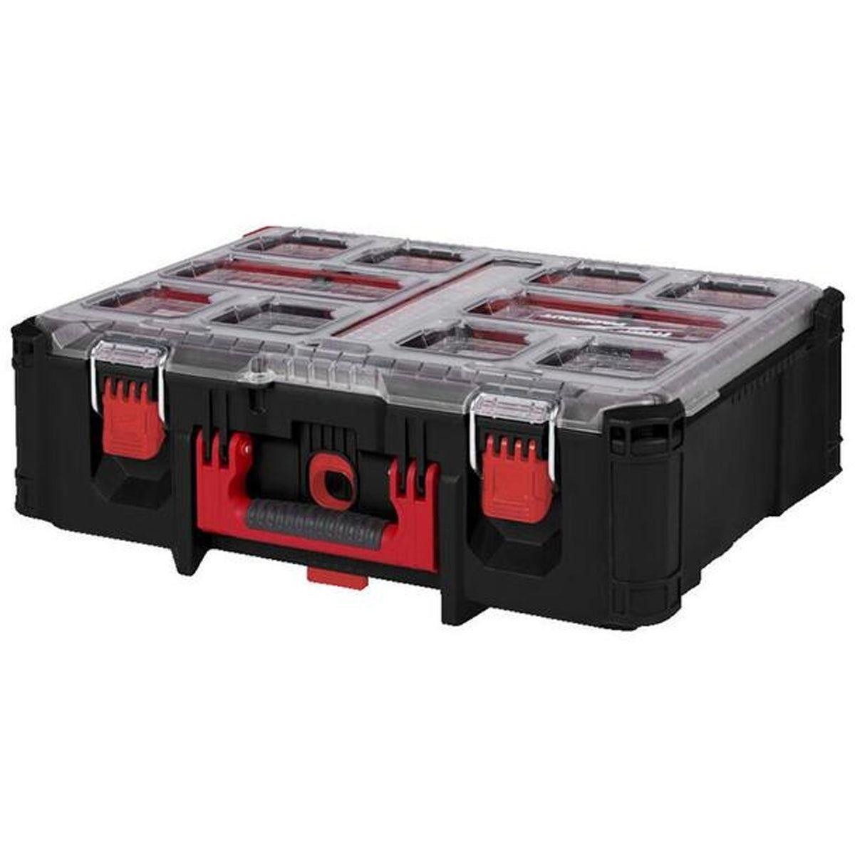 Milwaukee Packout Deep Organiser With Compact Organiser & Slim Case