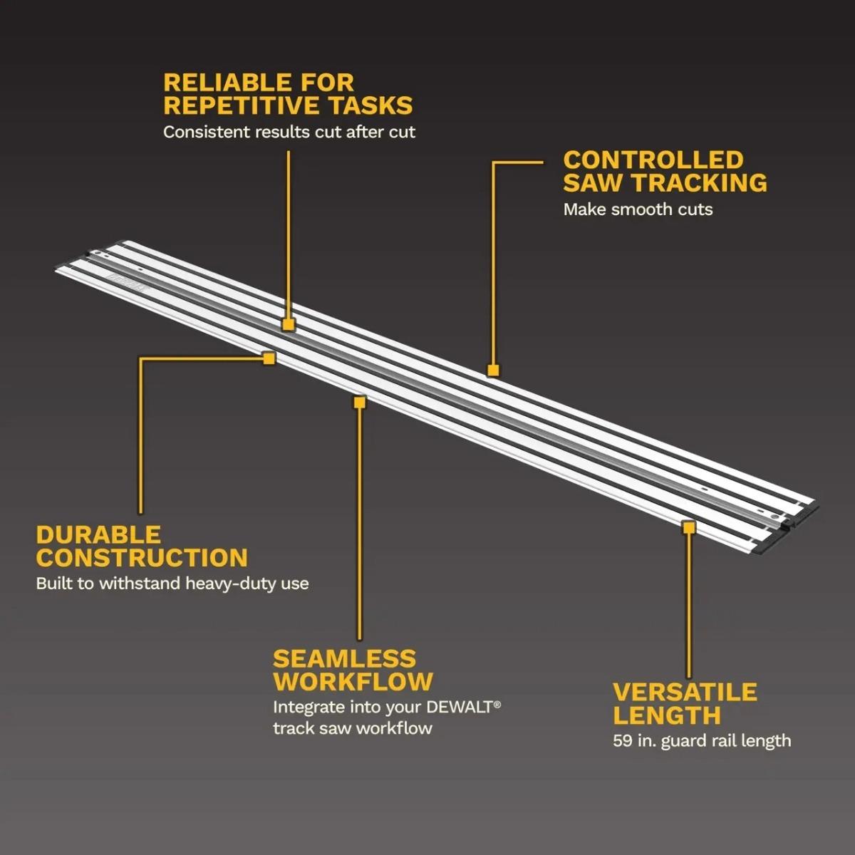 Dewalt DWS5059-XJ 1.5m Plunge Saw Guide Rail