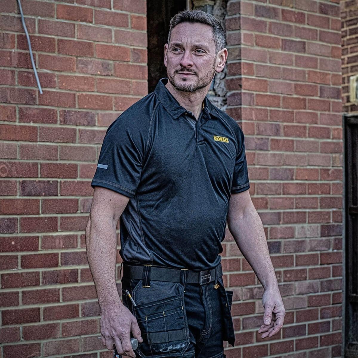 Dewalt Rutland Performance Polo Shirt Black - Size M
