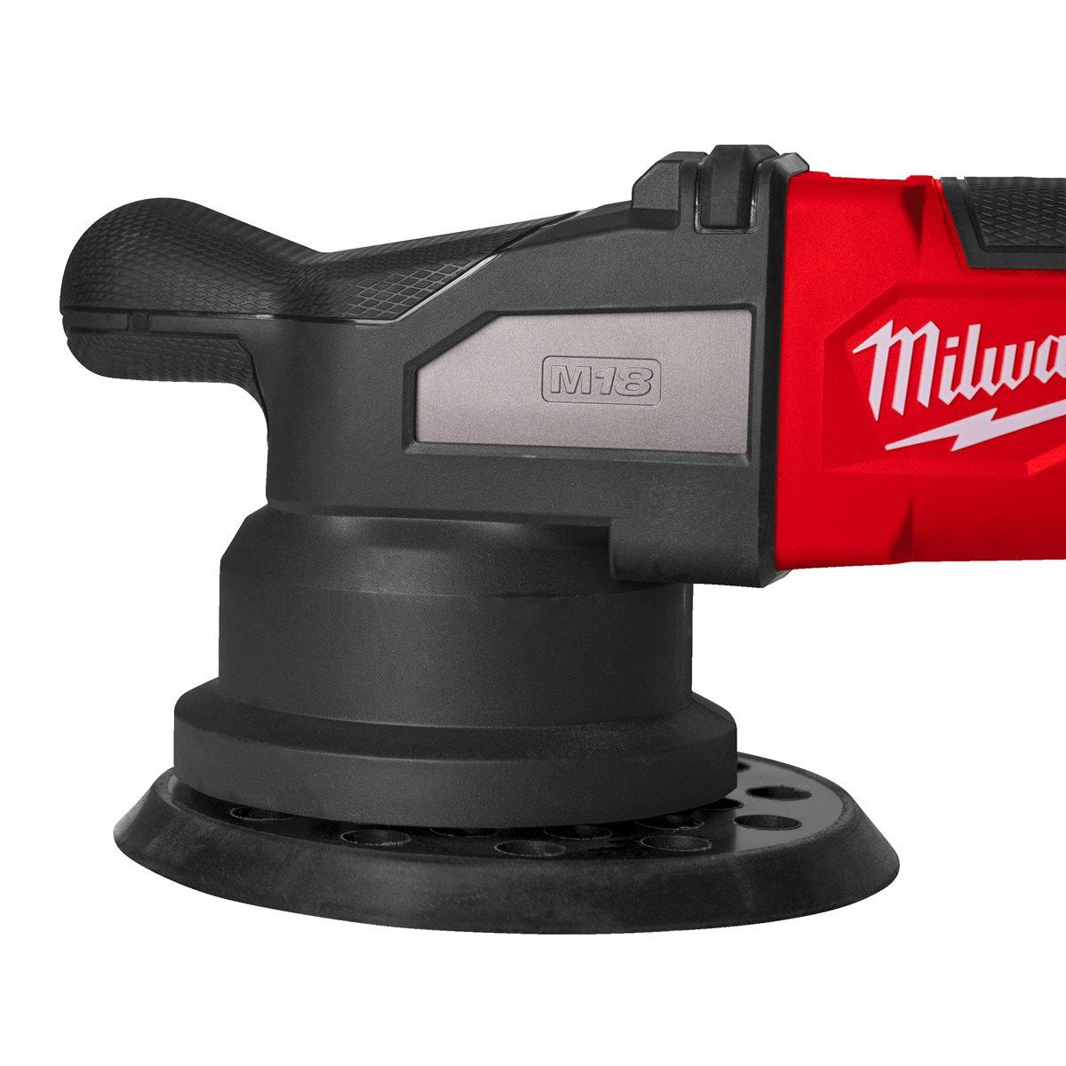 Milwaukee M18FROP21-0X 18V Brushless Random Orbital Polisher With 1 x 5.0Ah Battery Charger & Case