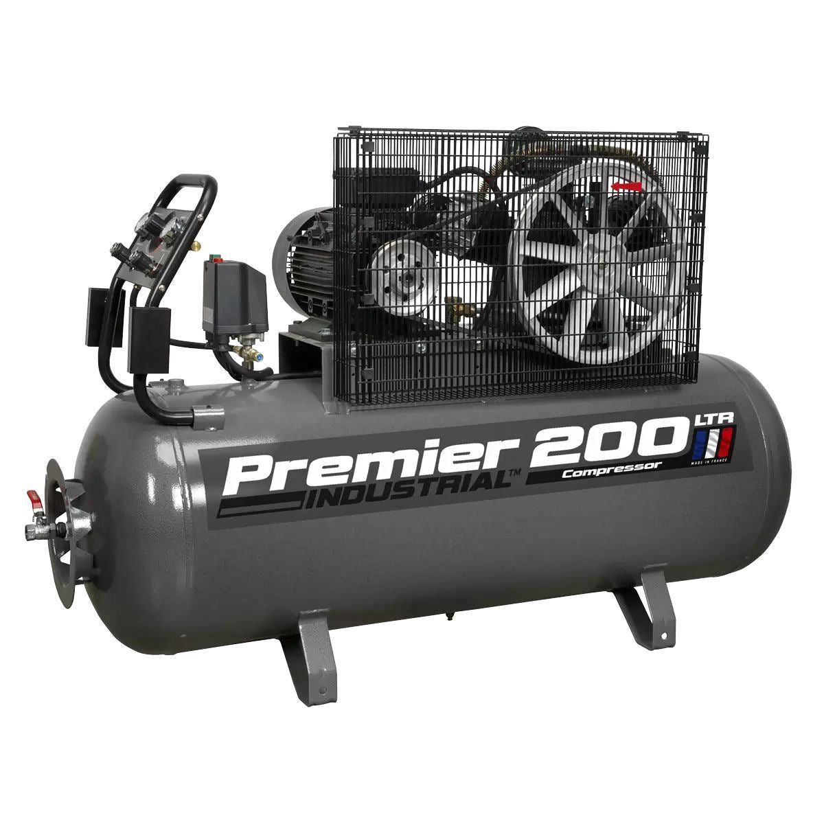 Sealey SAC32055B Compressor 200ltr Belt Drive 415V/32A