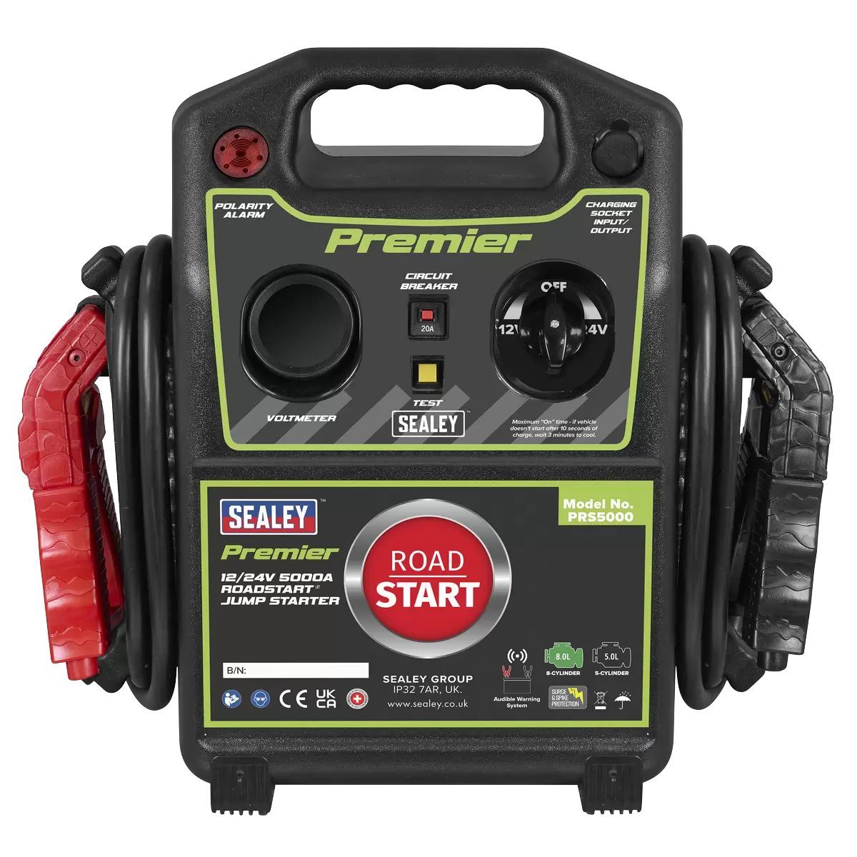 Sealey PRS5000 12/24V Premier RoadStart Jump Starter 5000A