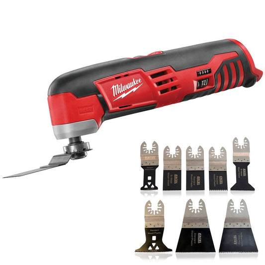 Milwaukee M12C12MT-0 M12 12V Sub Compact Multi-Tool Body with 8 pieces Accessories Set