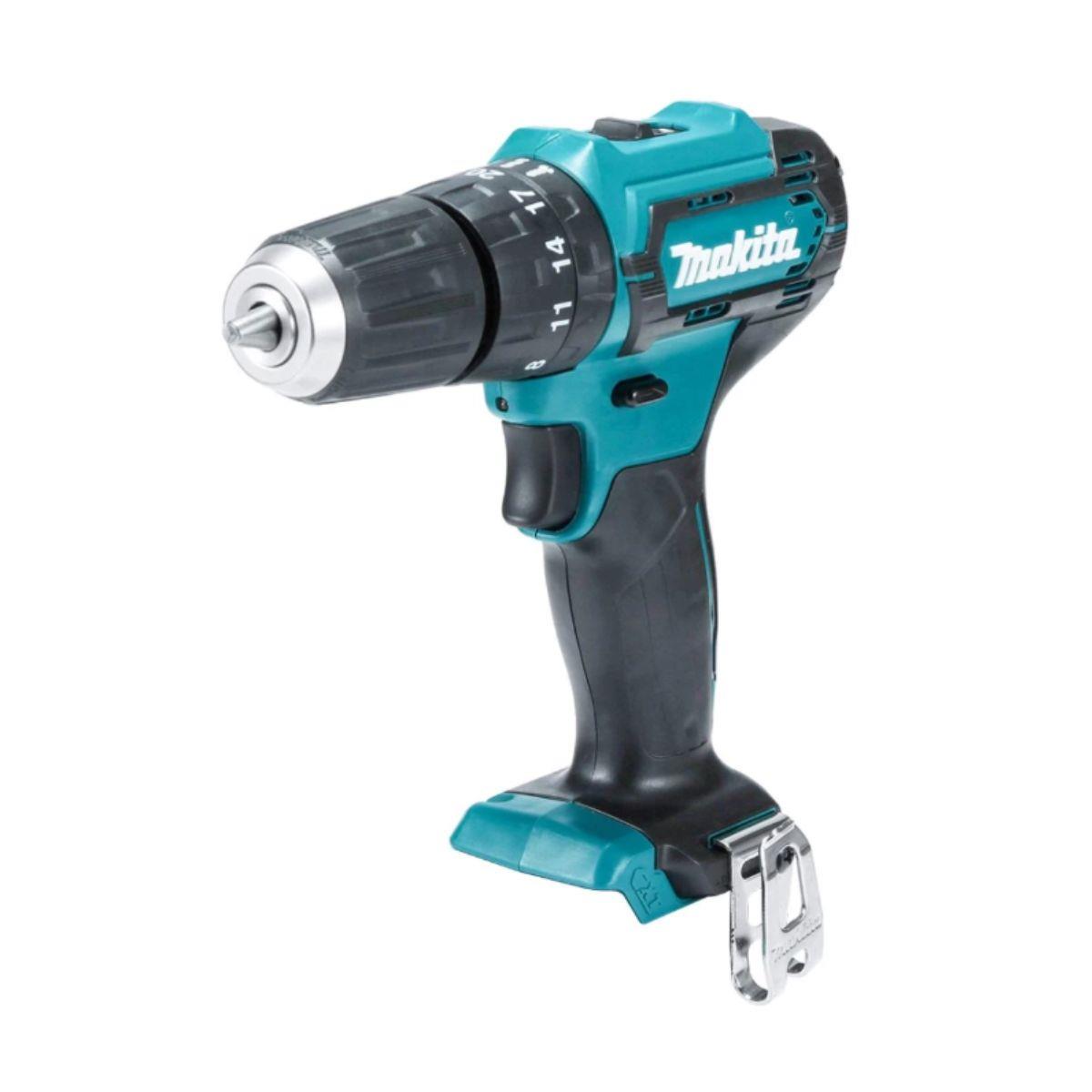 Makita HP333DWAX1 Combi Drill 12V Max CXT Cordless Keyless Chuck 2-Speed Max 30Nm With 2 x 2.0Ah Batteries, Charger & Case