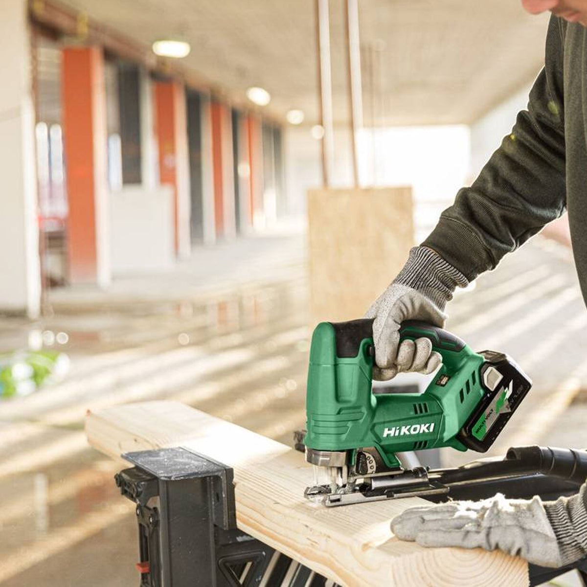 Hikoki CJ18DAW2Z 18V Cordless Top Handle Jigsaw with 1 x 4.0Ah/8.0Ah Battery & Charger