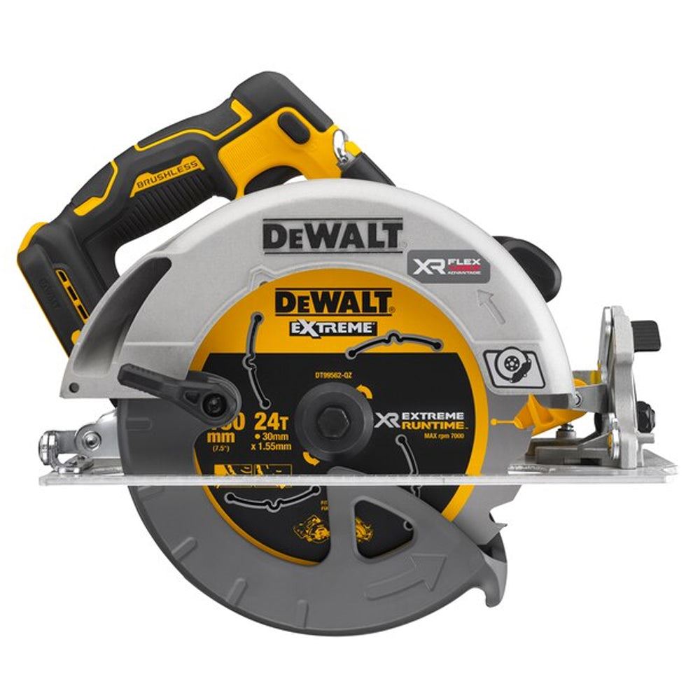 Dewalt DCS573NT 18V XR FlexVolt Brushless Circular Saw With 1 x 5.0Ah Battery Charger & Case