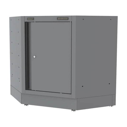 Sealey APMS42BE Superline PRO Black Edition Modular Corner Floor Cabinet 860mm