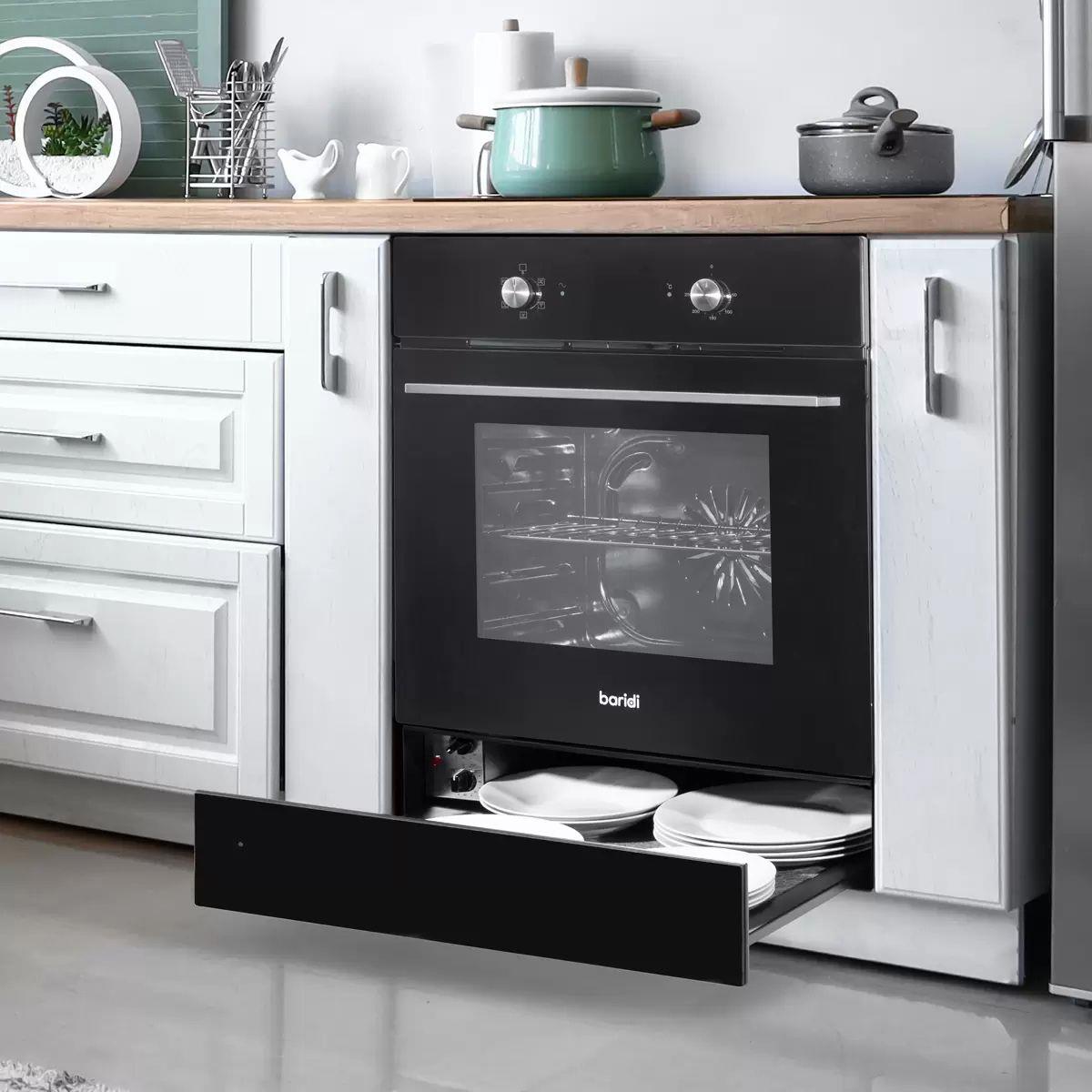 Sealey DH201 Baridi Integrated Warming Drawer 60cm Black 230V