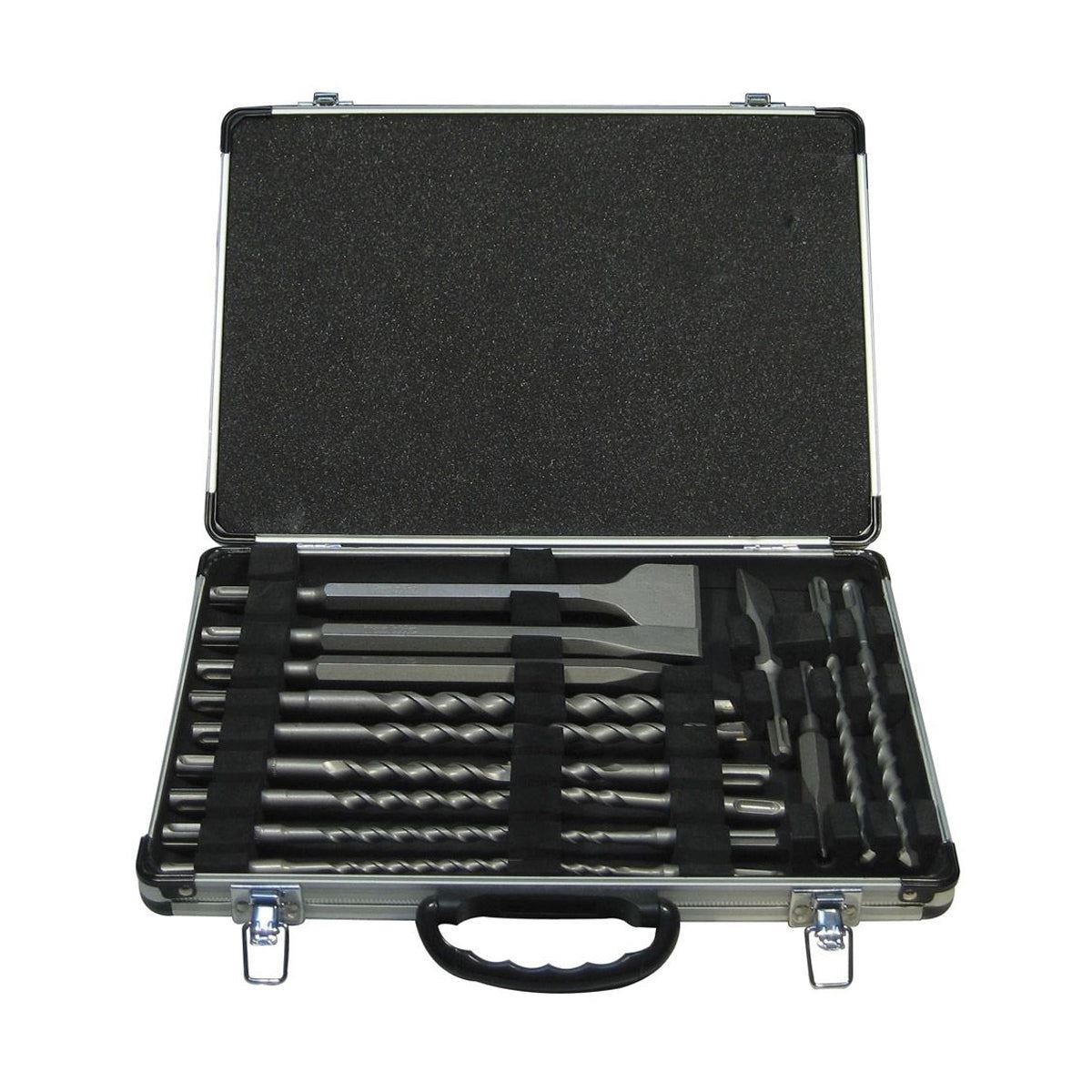 Makita D-21200 SDS Plus Drill & Chisel Set of 17 Piece In Aluminium Case Item Condition Damaged Box