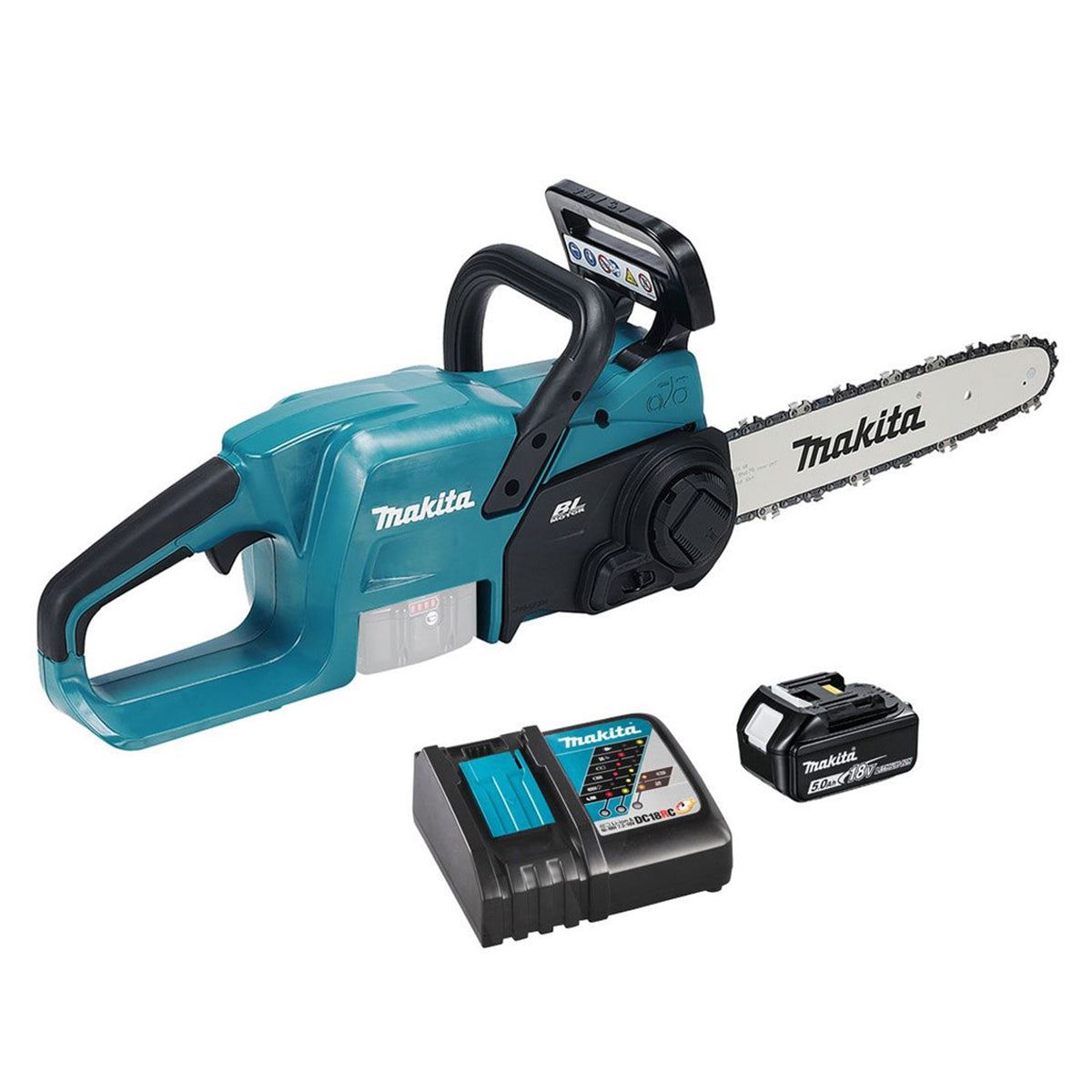 Makita DUC307RTX2 18V LXT Brushless 30cm Chainsaw With 1 x 5.0Ah Battery & Charger