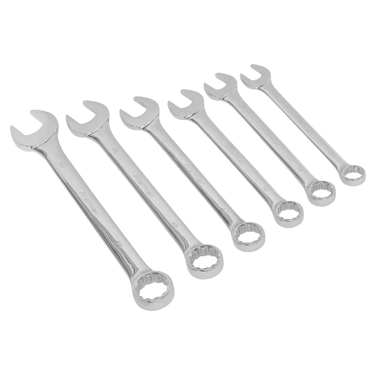 Sealey AK6324 Super Jumbo Combination Spanner 6pc Set