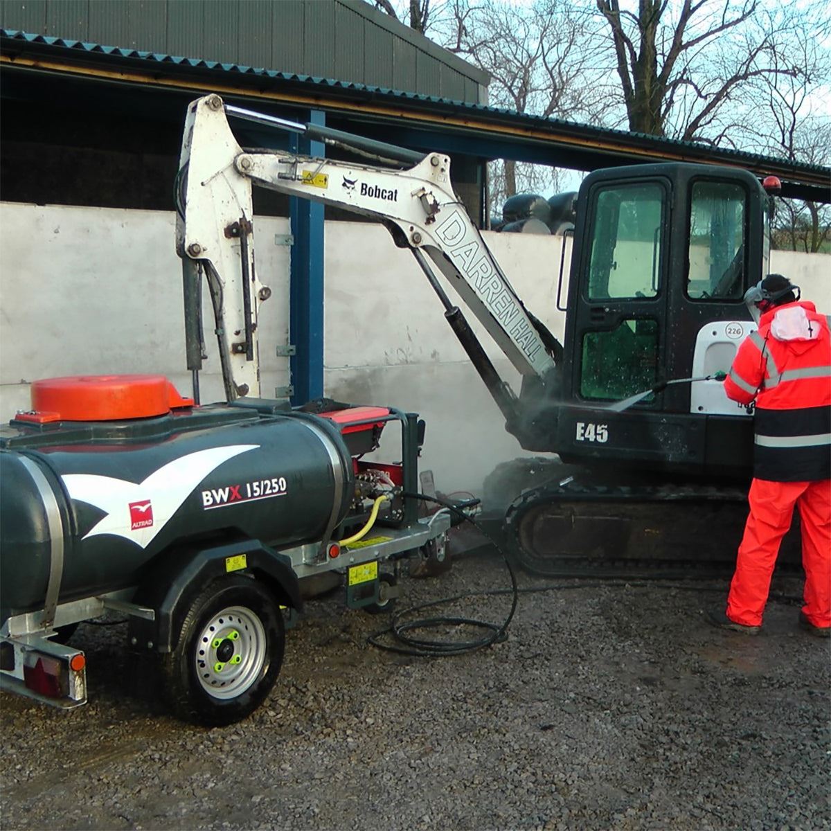 Belle BWX 15/250 Bowser Pressure Washer High-Pressure Mobile Cleaning for Heavy-Duty Tasks