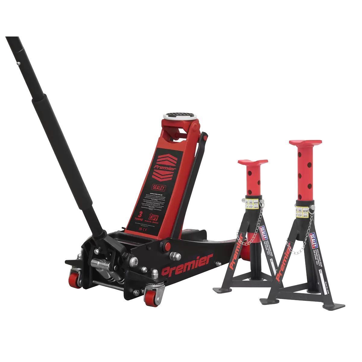 Sealey 3040ARCOMBO Axle Stands Pair 3 Tonne per Stand Combo