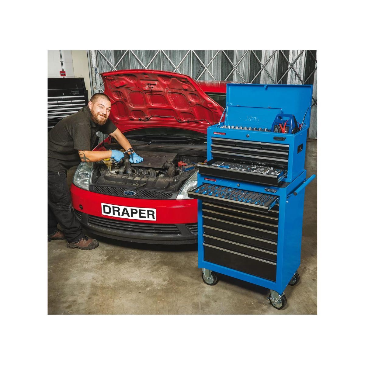 Draper RC9D/TC6D Combination Roller Cabinet and Tool Chest 15 Drawer 11533