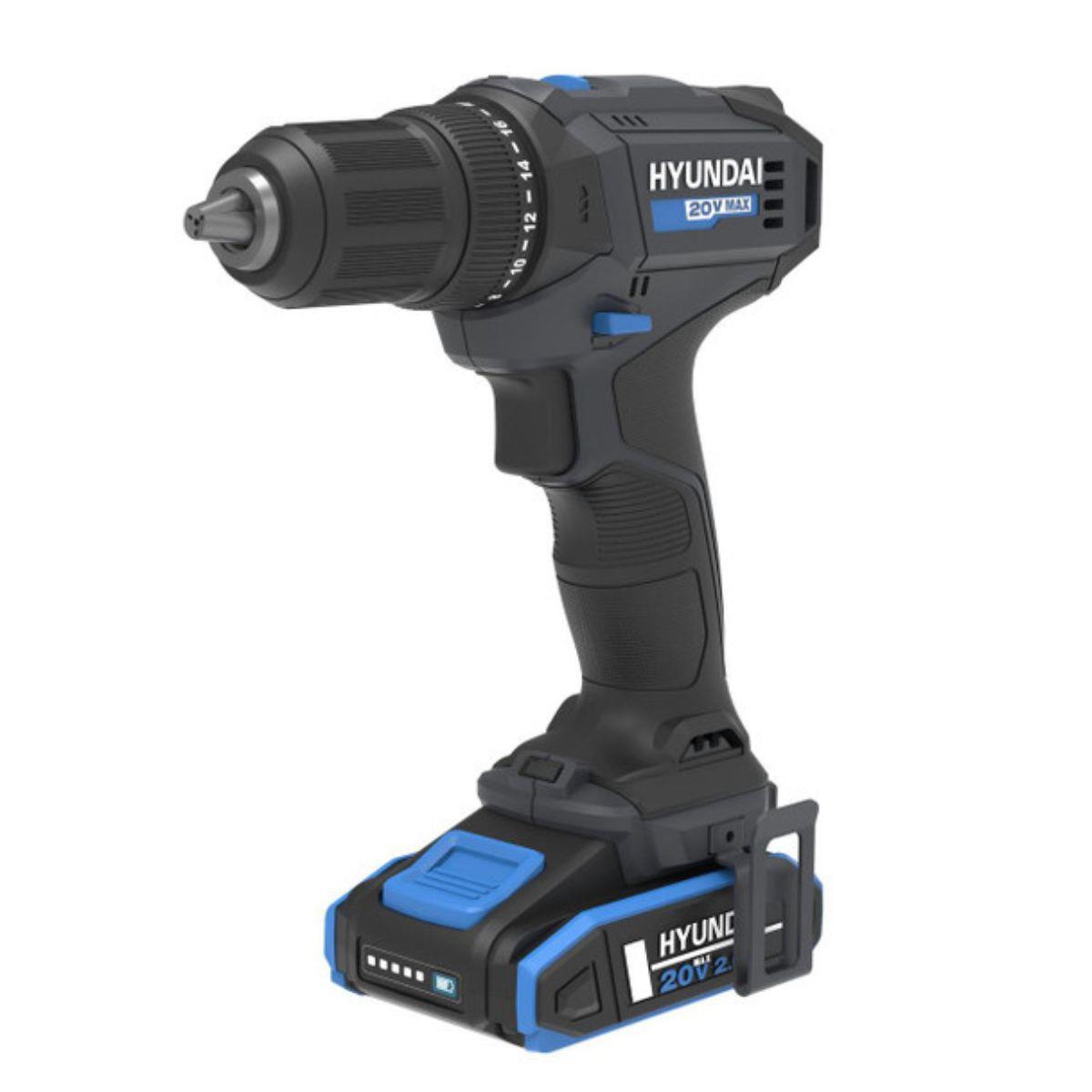 Hyundai DD20S-40TT 20V Cordless Drill Driver 1 X 2Ah Battery and Charger