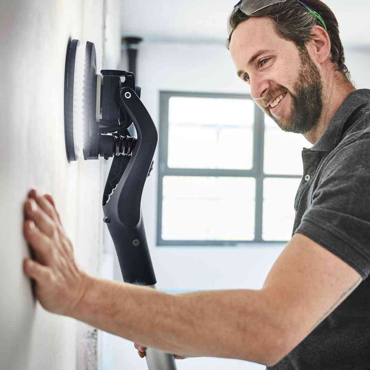 Festool LHS 2 225 EQI-Plus 225mm PLANEX Long-Reach Sander 110V GB - 575993 With SYS-AIR M 110V GB Air purifier - 577786