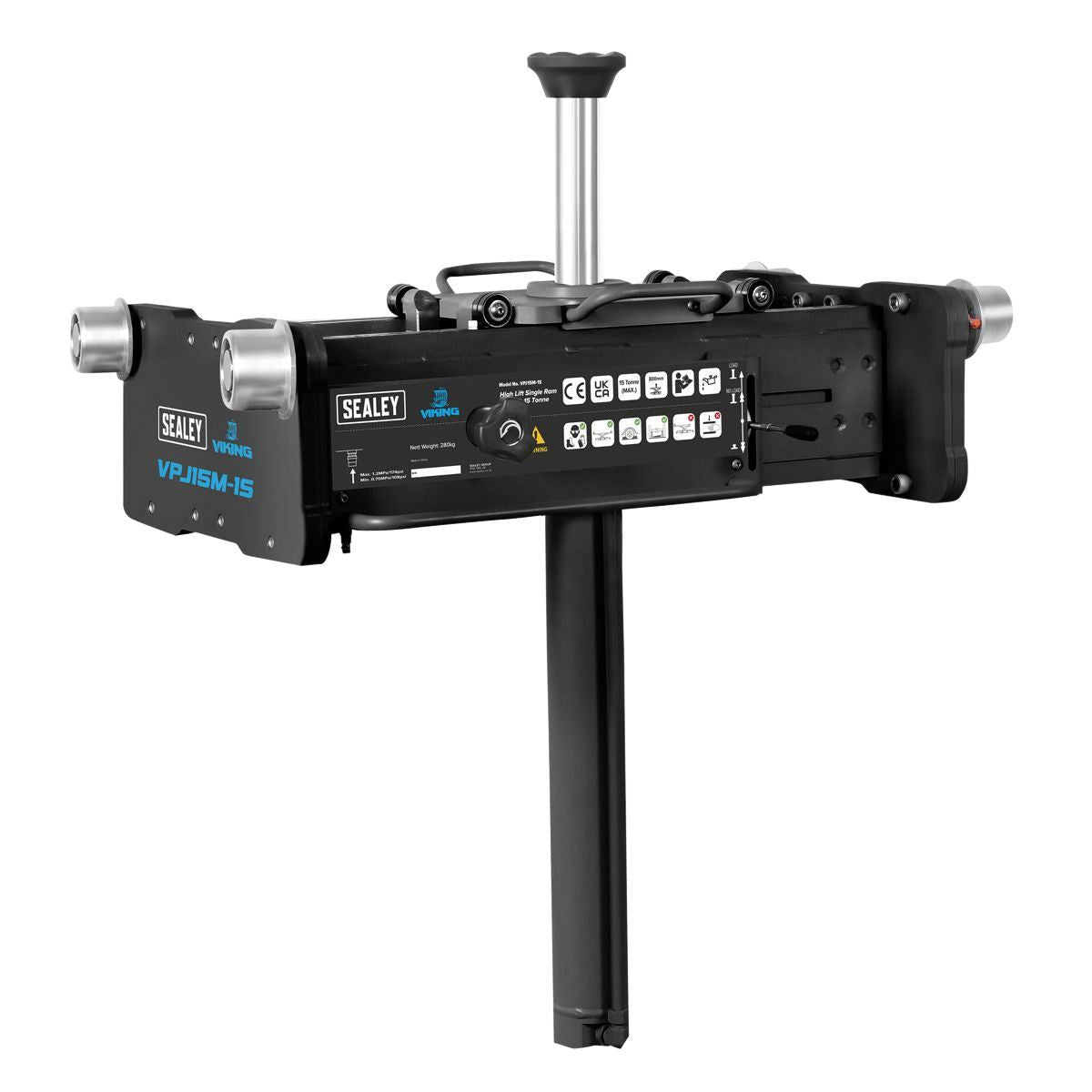 Sealey VPJ15M-1S Viking High Lift Single Ram Pit Jack 15 Tonne