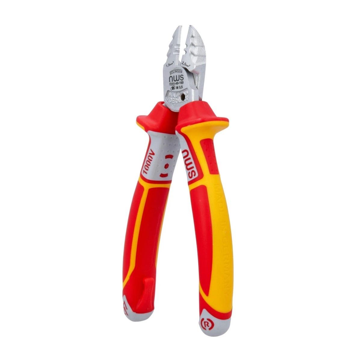 NWS N1351-49-VDE-160-SB 160mm 3 In 1 Electrician's Multi-function Super Side Cutter