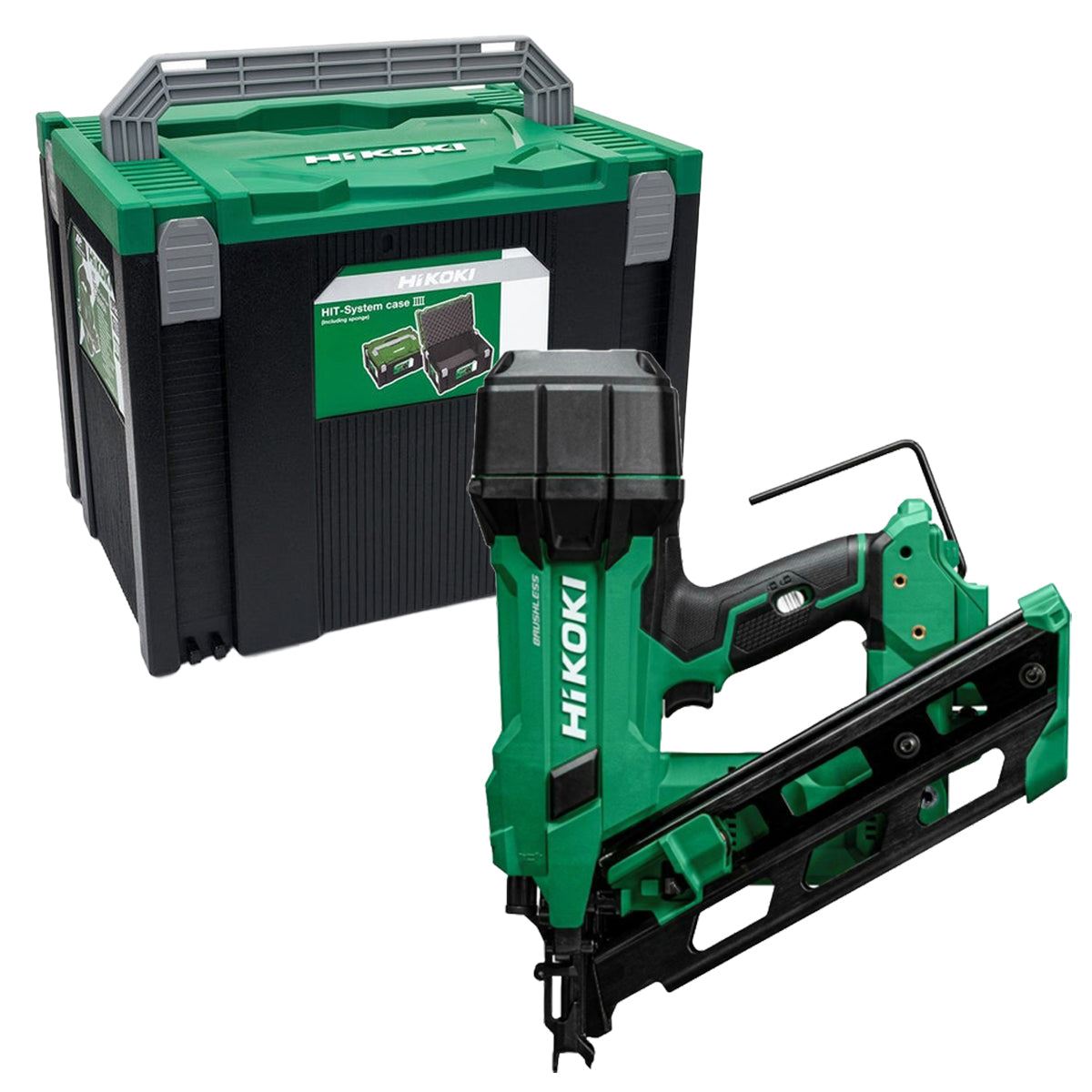 Hikoki NR1890DCAW9Z 18V Brushless 2nd Generation 90mm Clipped Head Framing Nailer Body Only & Case