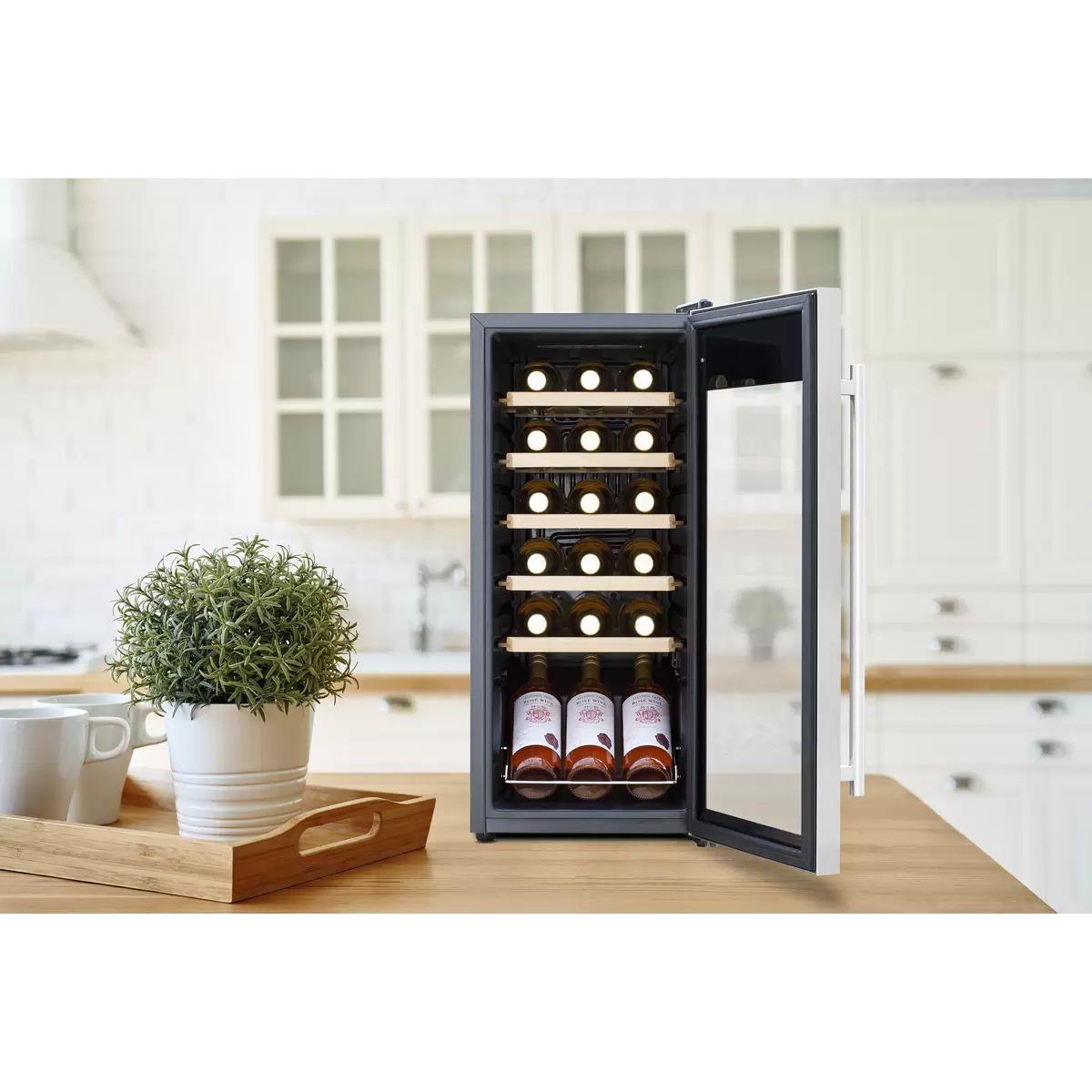 Sealey DH29 Baridi 18 Bottle Drinks Fridge & Cooler Stainless Steel