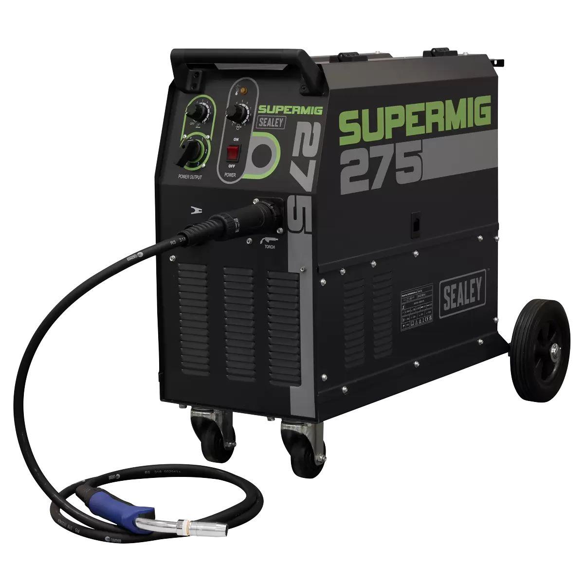 Sealey SUPERMIG275 Professional MIG Welder 270Amp with Binzel Euro Torch 230V