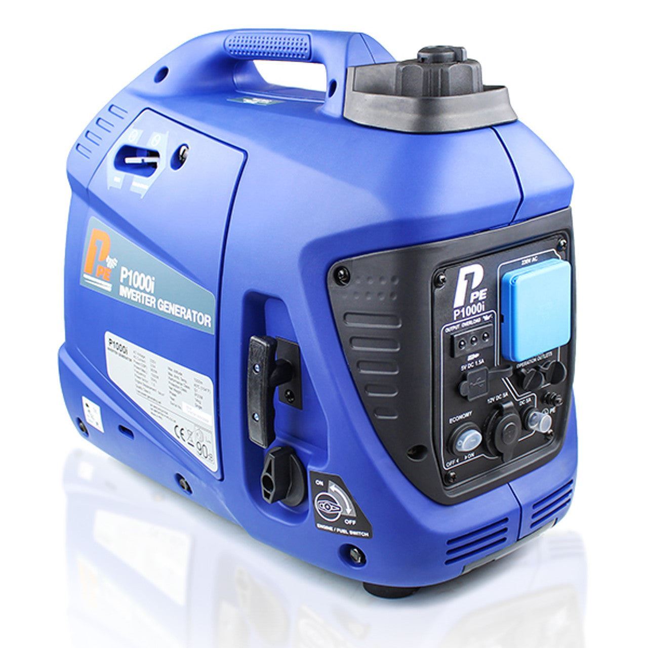 Hyundai P1000i P1 Petrol Inverter Suitcase Generator & Lightweight with DC & USB Outputs 1000W/1kW