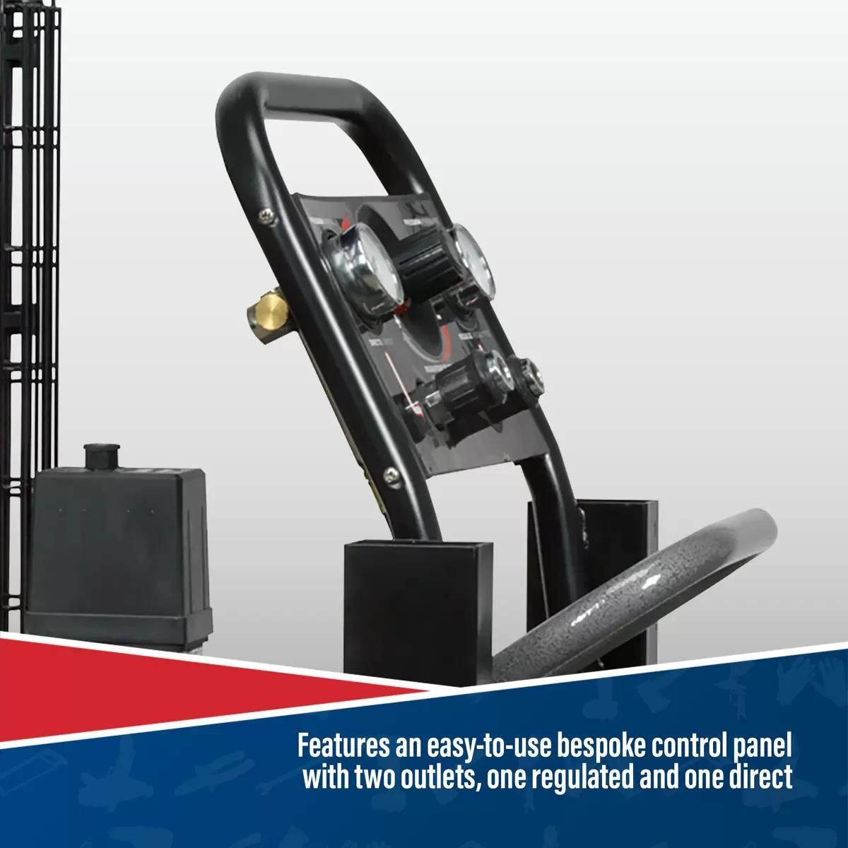 Sealey SAC3153B 150L Belt Drive Air Compressor with Front Control Panel 230V/16A