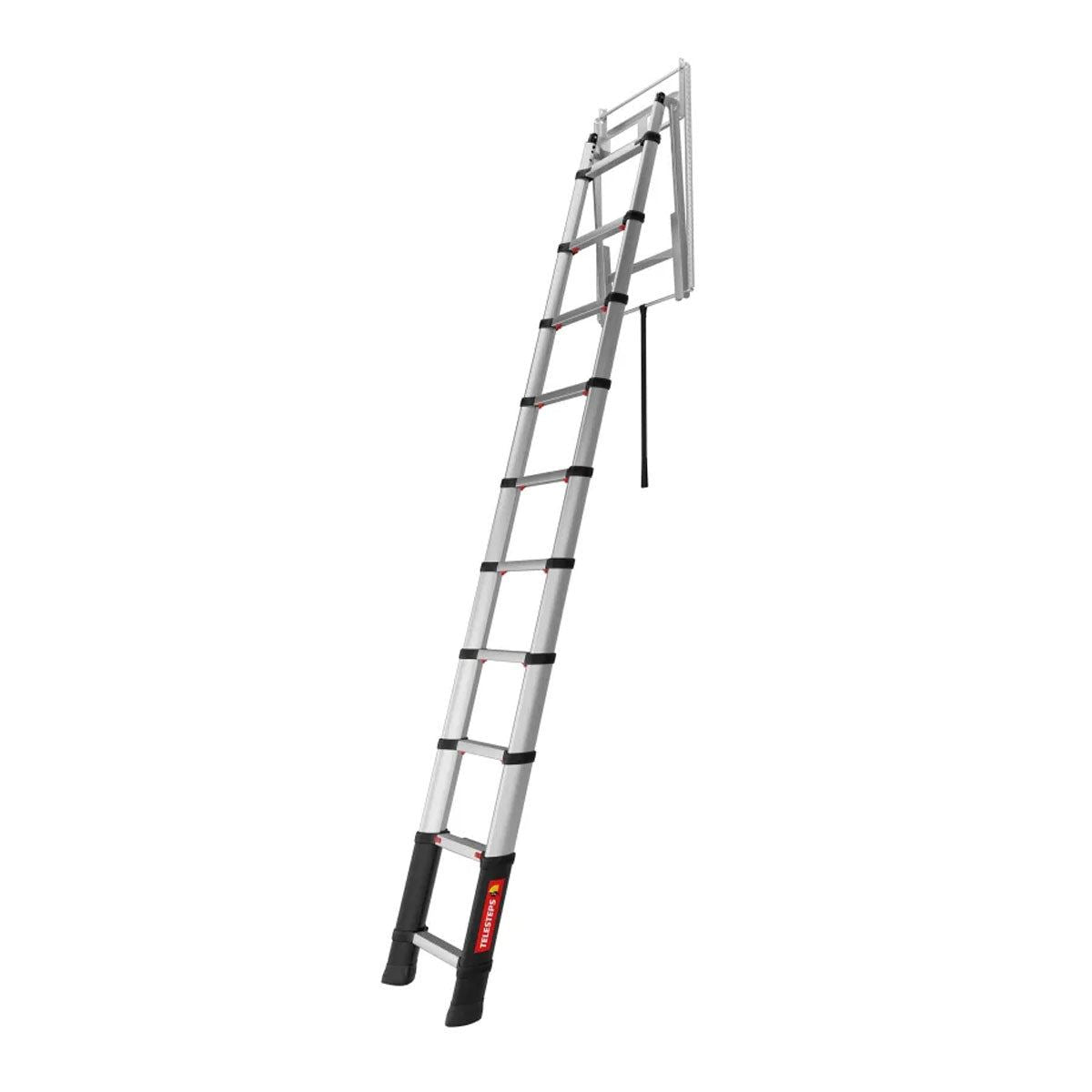 Telesteps TEL72527541 Loft Line Maxi Telescopic Ladder 10 Tread Durable & Versatile for Home & Work