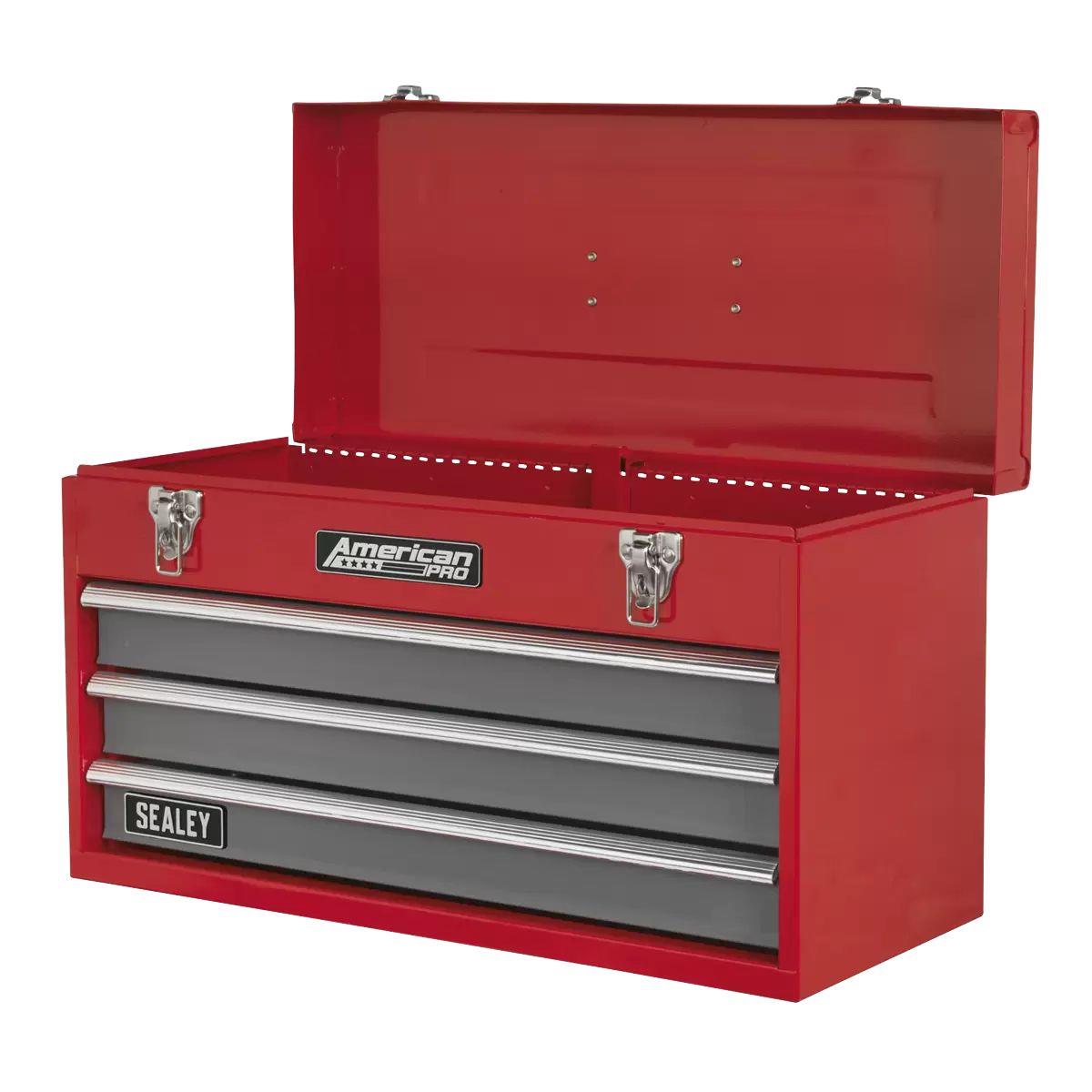 Sealey AP9243BB Tool Chest 3 Drawer Portable with Ball-Bearing Slides