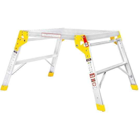 Excel Heavy Duty Aluminium Platform Work Bench Folding Hop Up 600mm x 600mm Item Condition Box Opened Never Used