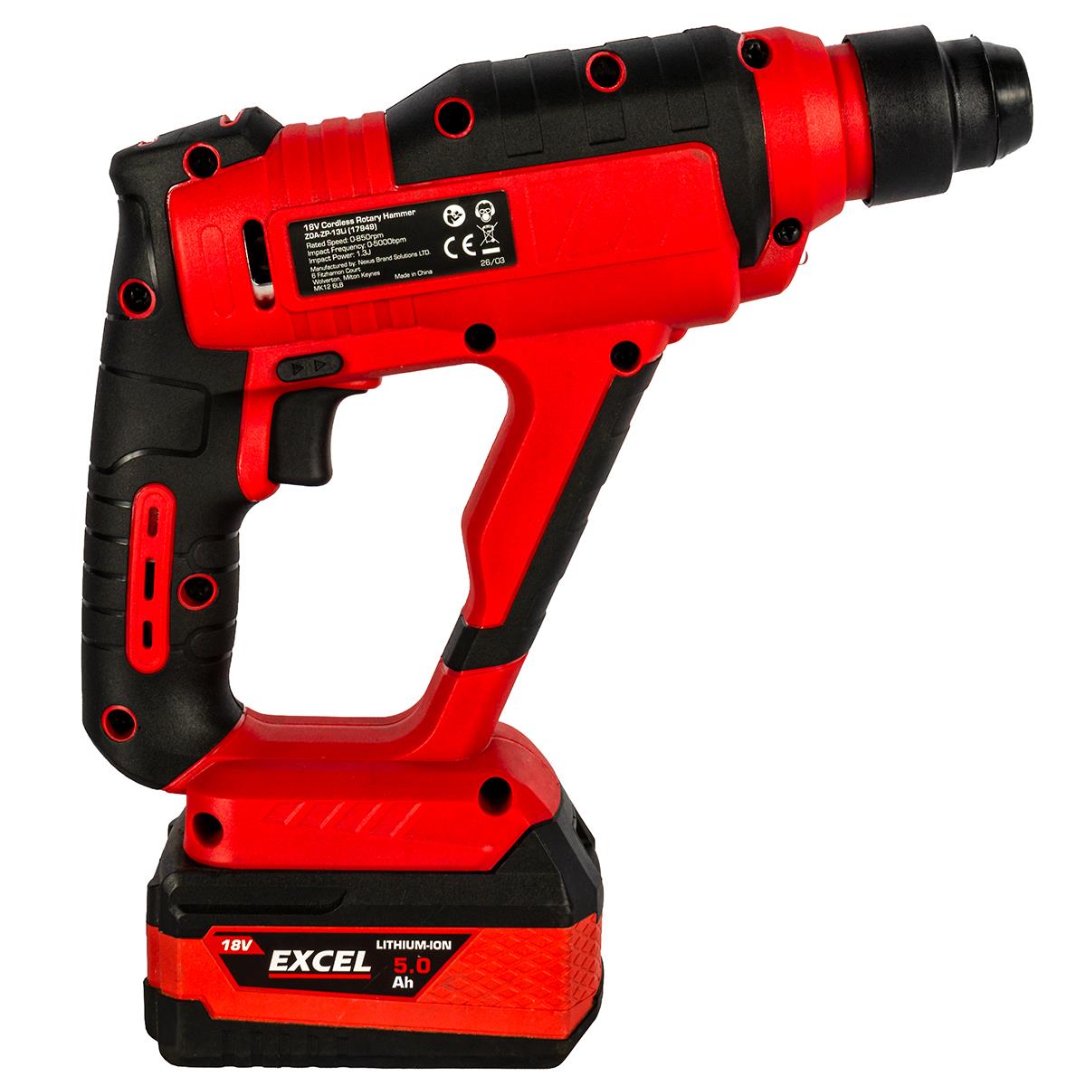 Excel 18V SDS+ Cordless Rotary Hammer Drill Body Only (Battery & Charger Not Included)