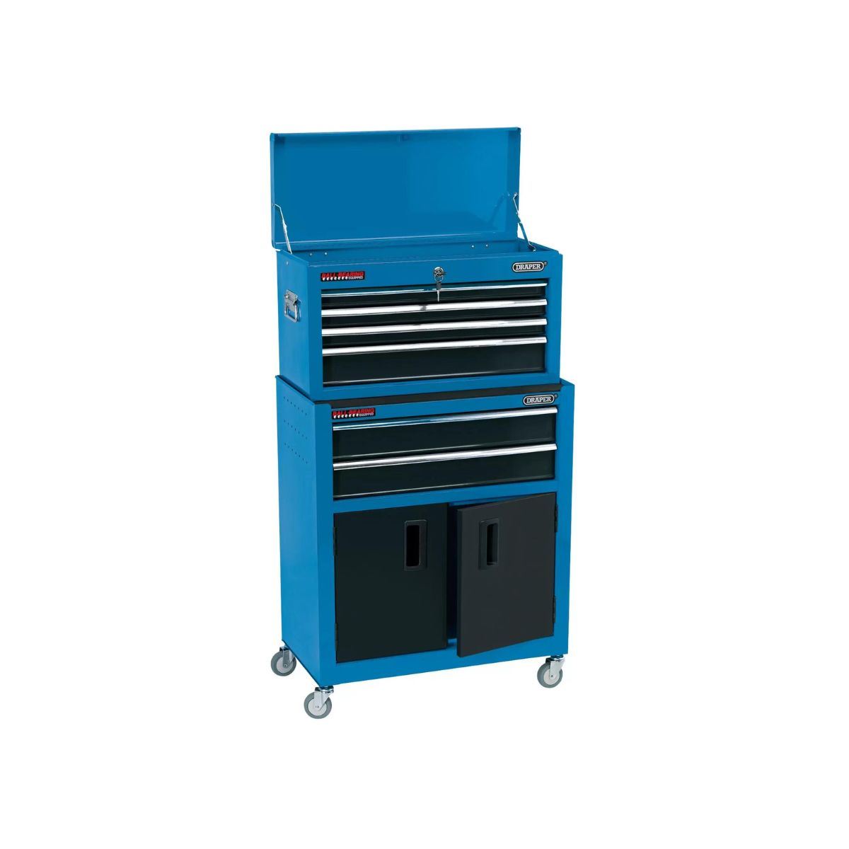 Draper RCTC6/B Combined Roller Cabinet and Tool Chest 6 Drawer Blue 19563