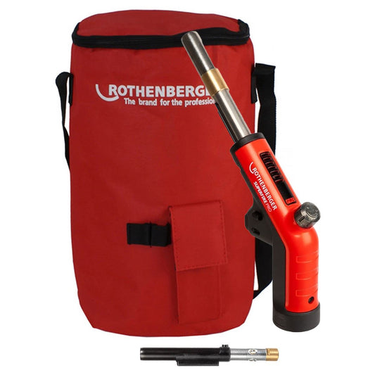 Rothenberger Superfire Pro Series Blow Torch with Cyclone Burner, Cool Tip Burner & Hot Tool Bag