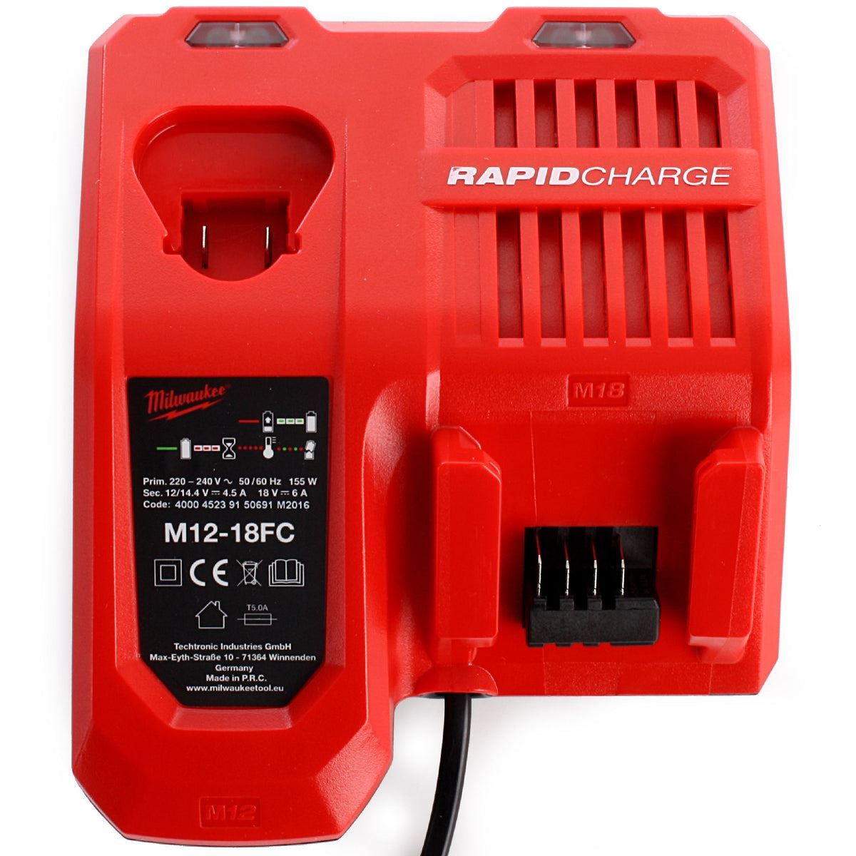 Milwaukee M12-18FC 12-18V Li-ion Multi Voltage Fast Charger 4932451080 Item Condition Used