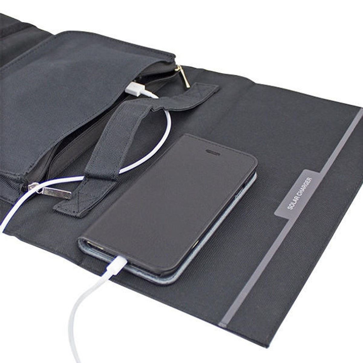 Hyundai H60 Portable & Foldable 60W Solar Charger USB & DC Connectivity for Outdoor Power Supply