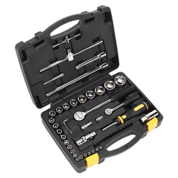 Sealey AP225COMBO Top chest 5 Drawer with Ball Bearing Slides Red 230pc Tool Kit