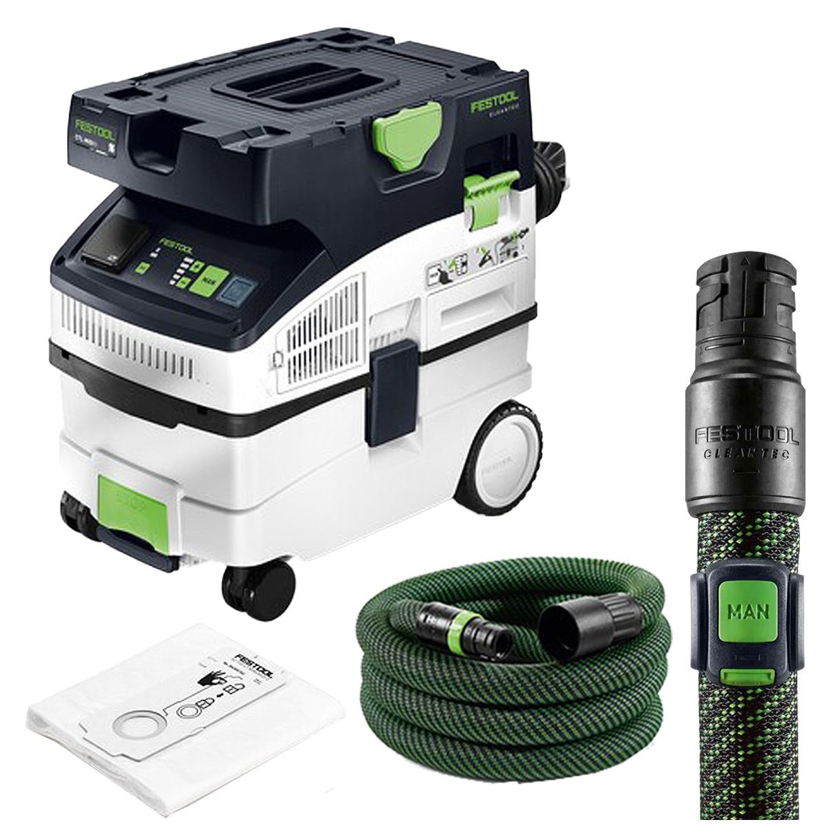 Festool CTL MIDI I 230V GB Mobile Dust Extractor CLEANTEC - 578321 With Bluetooth Remote Control 578499
