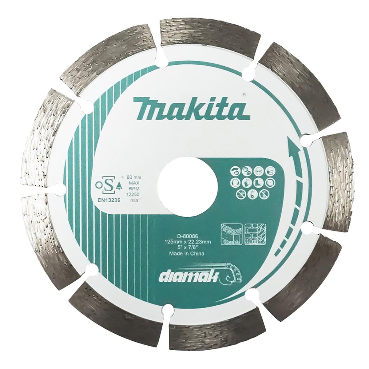 Makita D-80086 125mm Universal Dry/Wet Segmented Diamond Blade