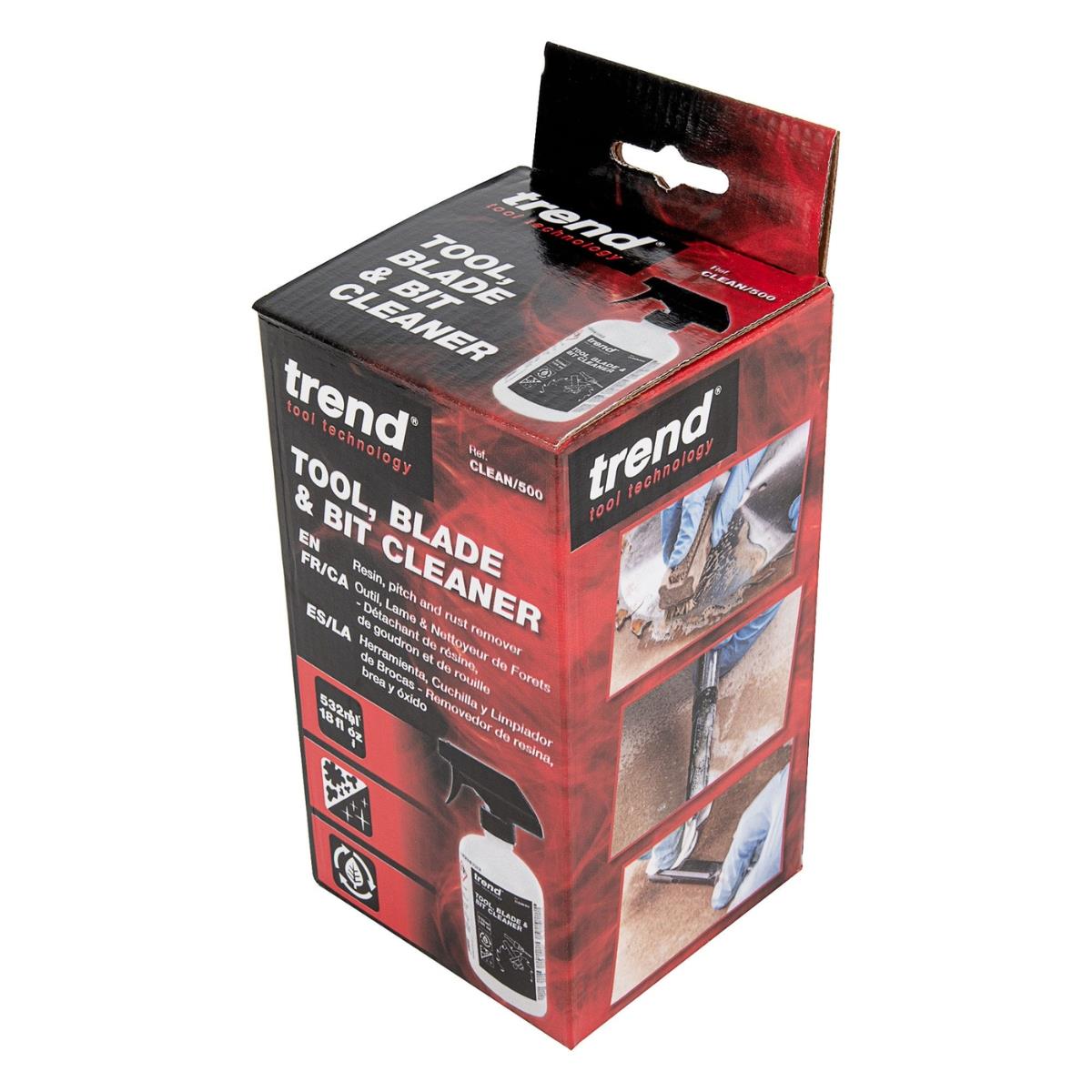 Trend CLEAN/500 Tool, Blade & Bit Cleaner, 532ml