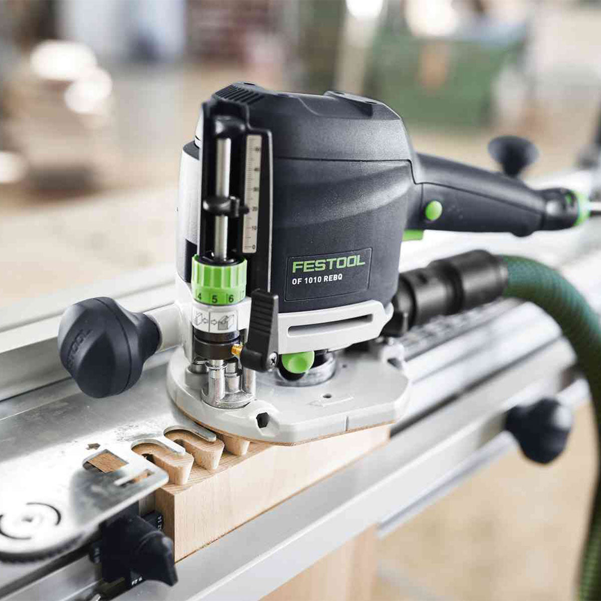 Festool OF 1010 REQ-Plus 110V GB Router Cutter - 578018 With ZS-OF 1010 M Router Accessories Set