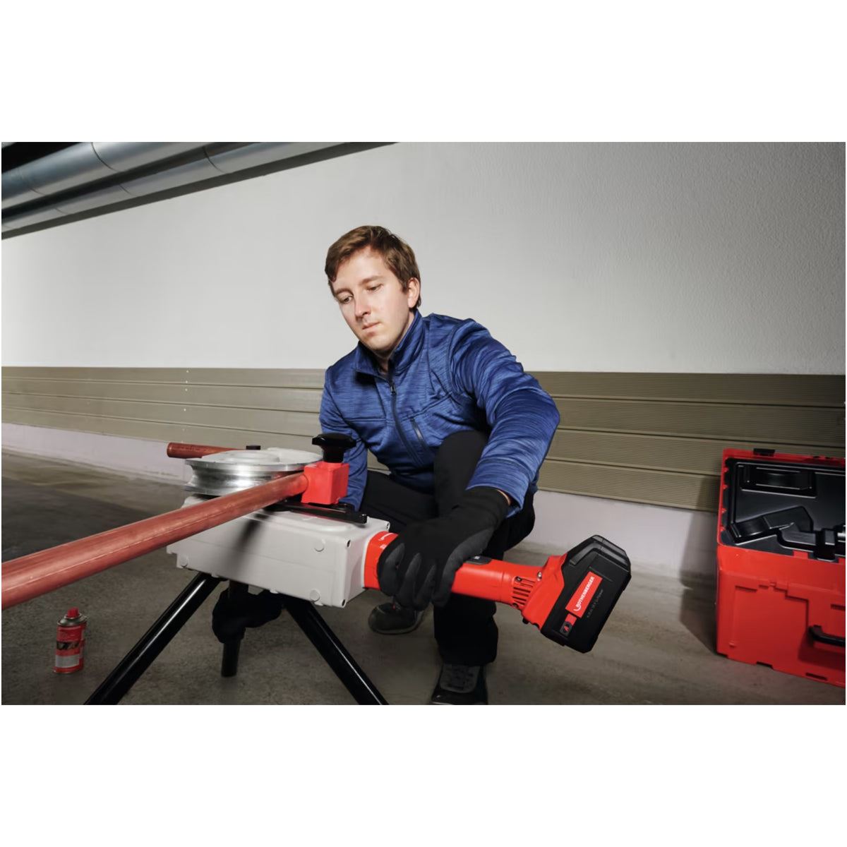 Rothenberger Robend 4000 E 18V Bending Set Includes Battery, Charger & 15-22-28mm Bending Dies 1000003401