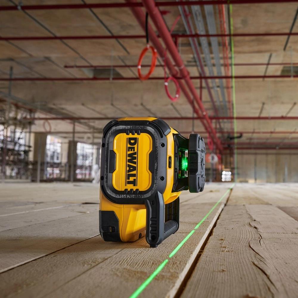 Dewalt DCLE15221G-GB USB-C Li-ion Rotary Single Slope Green Beam Laser Kit with Case