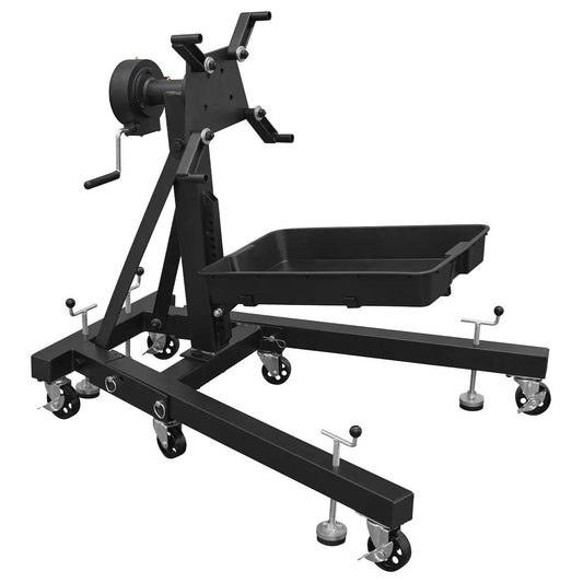 Sealey ES680DS Viking Folding 360º Rotating Engine Stand with Geared Handle & Drain Pan
