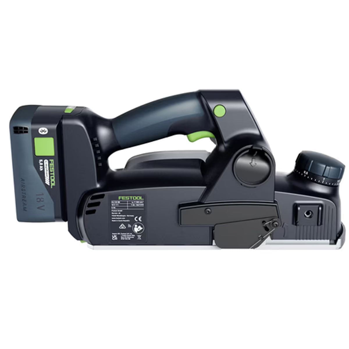 Festool HLC 82 EB-Basic 18V Brushless Planer 578000 with 1 x 5.0Ah Battery & Charger