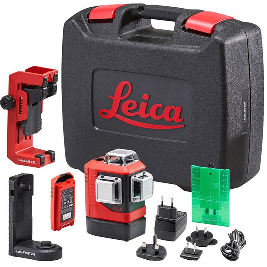 Leica Lino LGS-L6G Self-Levelling Green Multi-Line Laser With Battery, Charger & Case