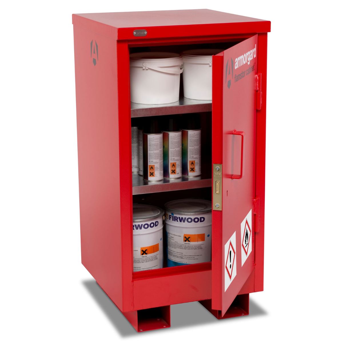Armorgard FSC1 Flamstor Hazardous Storage Cabinet 505mm x 540mm x 980mm Safe storage for Hazardous Materials