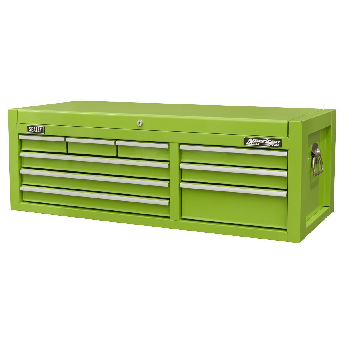 Sealey AP4109HV 9 Drawer Top chest with Ball Bearing Slides Green